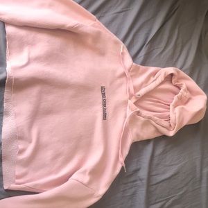 “lovers over haters” cropped hoodie